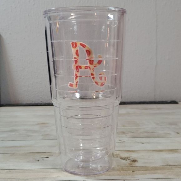 Tervis Orange & Yellow Polka Dot Initial 24 oz Insulated Cup Letter A - Picture 2 of 5